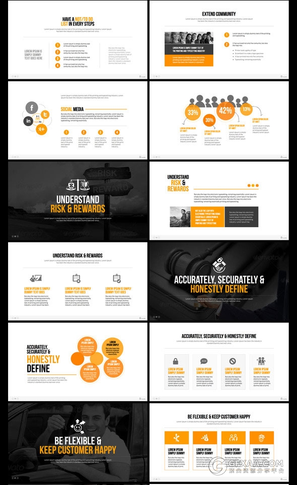 95页欧美商务团队汇报总结keynote模板 - 顶尖PPT