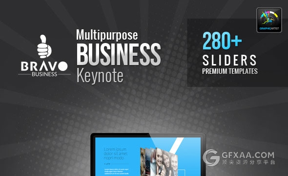 5种配色方案扁平化商务多用途keynote模板 - 顶尖PPT