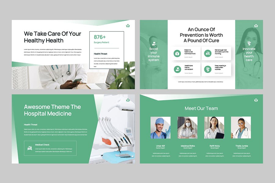 医疗健康保健行业PPT模板 - 顶尖PPT