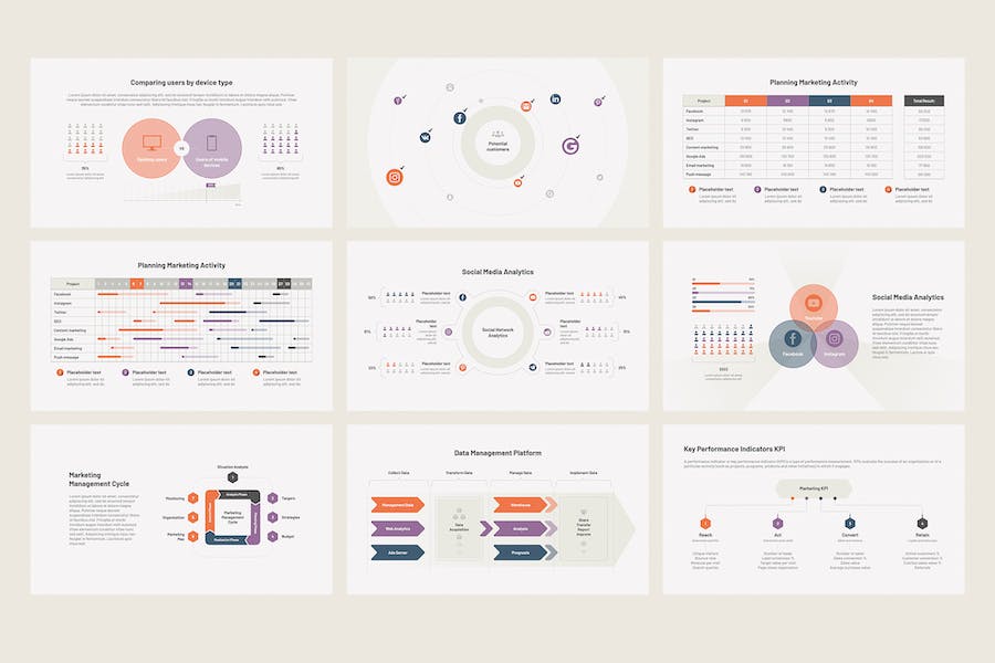 数字营销推广方案Keynote模板 - 顶尖PPT