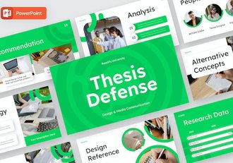 欧美学术论文答辩PPT模板 - 顶尖PPT