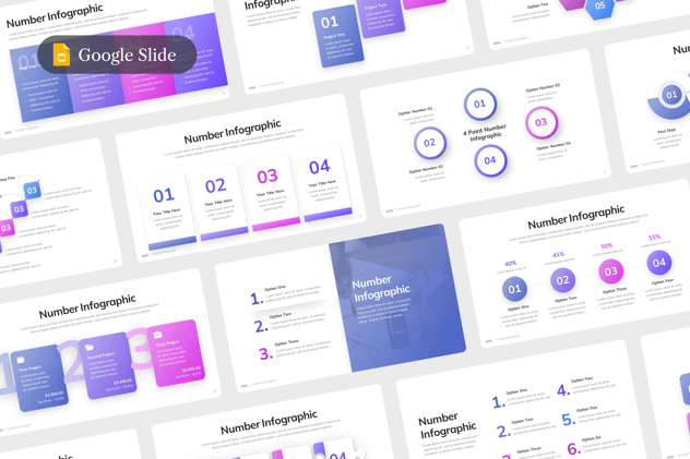 数字信息可视化展示PPT模板 - 顶尖PPT