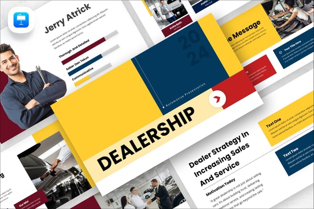 经销商4S店汽车维修保养keynote模板 - 顶尖PPT