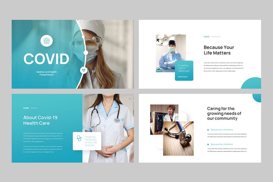 医疗健康知识宣传方案PPT模板 Retry - 顶尖PPT