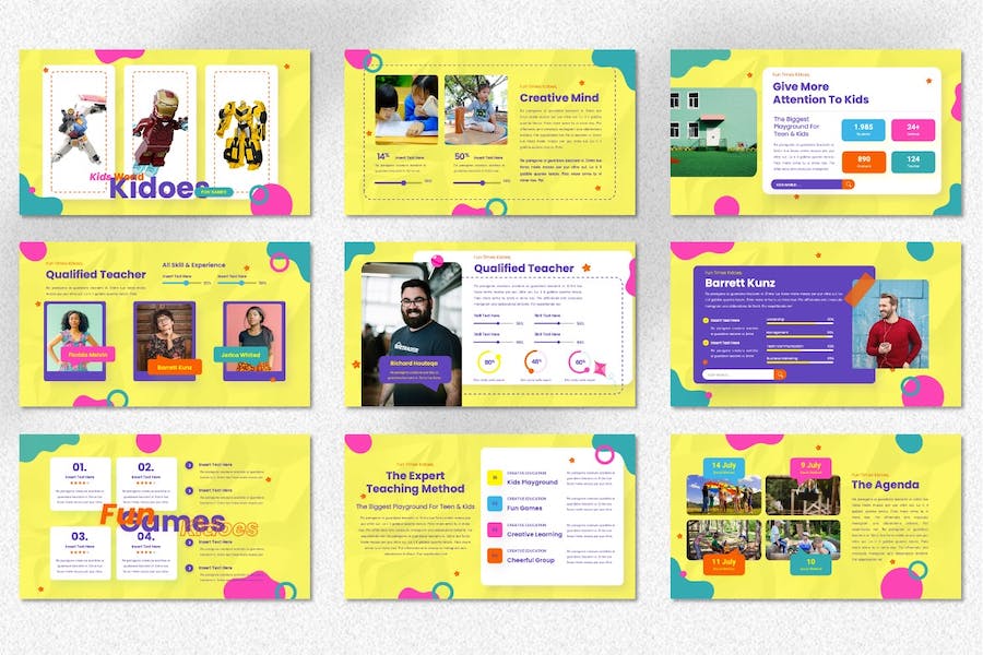 儿童教育世界课程设计PPT模板 - 顶尖PPT