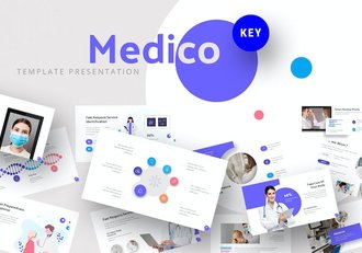 医疗保健健康服务管理Keynote模板 - 顶尖PPT