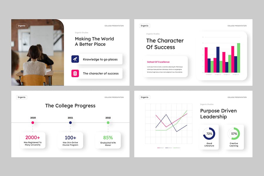 创新教育培训课程教学方法Keynote模板 - 顶尖PPT