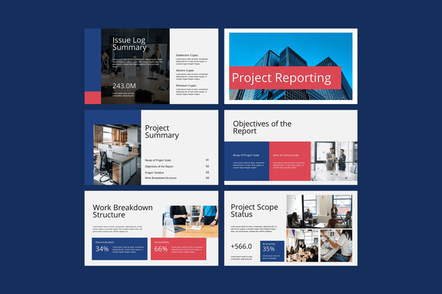 项目进展报告汇报PowerPoint模板 - 顶尖PPT