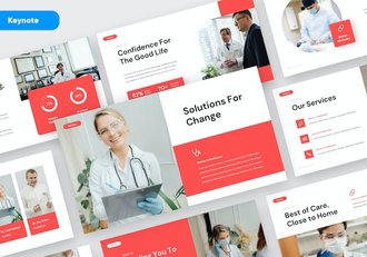 医疗与健康领域主题演讲展示Keynote模板 - 顶尖PPT