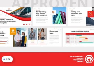 项目批准时间表keynote模板 - 顶尖PPT