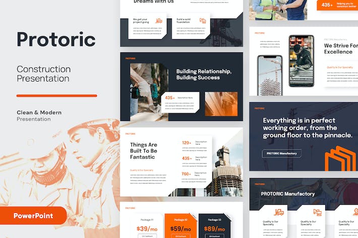 建筑工程施工方案展示PPT模板 - 顶尖PPT