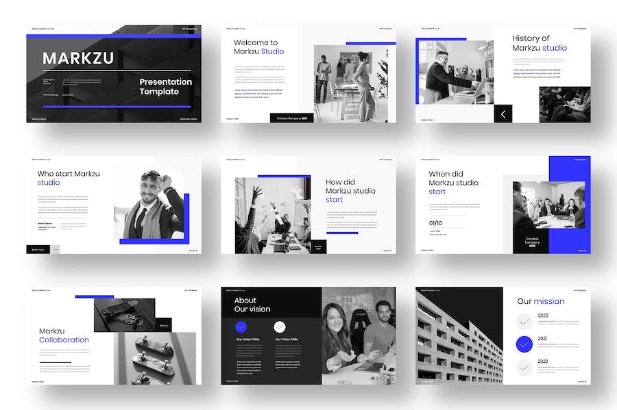 大气简约业务合作商业计划团队介绍商务通用keynote模板 - 顶尖PPT