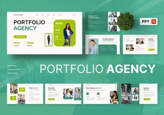 投资组合机构商业Powerpoint模板 - 顶尖PPT