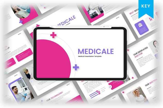 医学会议报告医院工作汇报keynote模板 - 顶尖PPT