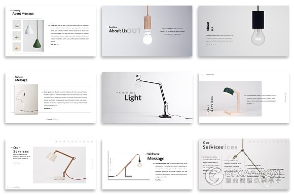 115页极简家具产品展示PPT模板 - 顶尖PPT