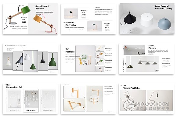 115页极简家具产品展示PPT模板 - 顶尖PPT