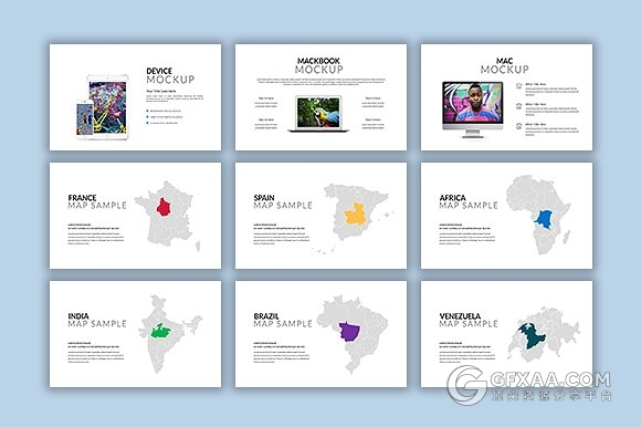 52页酷炫彩色色卡杂志风格PPT模板 - 顶尖PPT