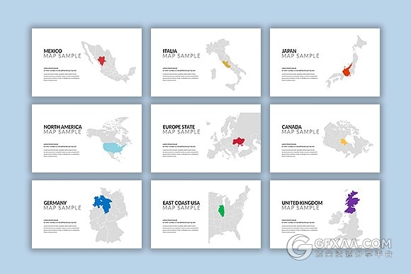 52页酷炫彩色色卡杂志风格PPT模板 - 顶尖PPT
