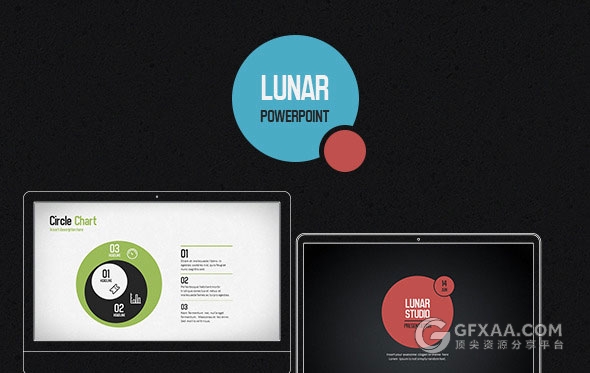 5种配色主题扁平化商务多用途PPT模板 - 顶尖PPT