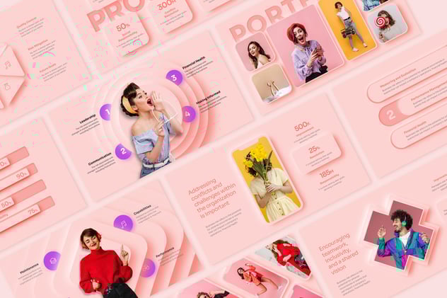 新拟态风格商务总结报告PPT模板 - 顶尖PPT