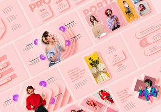 新拟态风格商务总结报告PPT模板 - 顶尖PPT