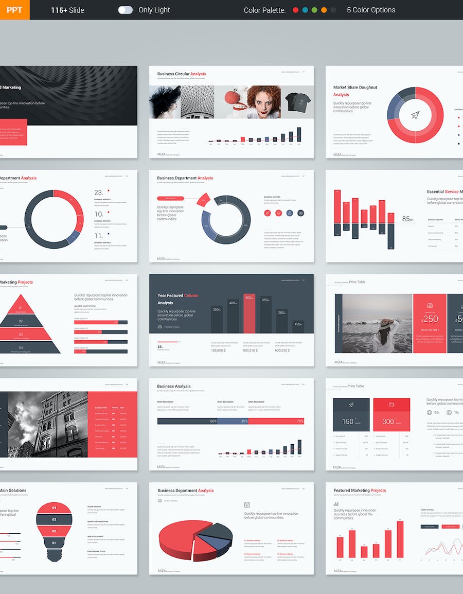 国外简约设计风格团队展示商务商业PPT模板 - 顶尖PPT