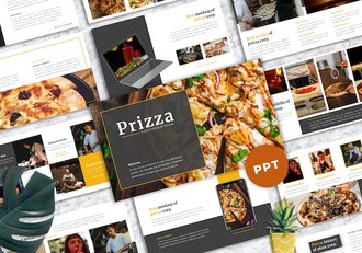 披萨餐饮品牌推广方案PPT模板 - 顶尖PPT