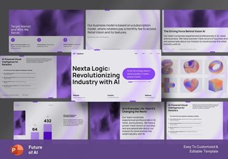 AI未来发展统计PPT模板 - 顶尖PPT