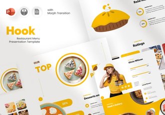 餐厅美食介绍宣传PPT模板 - 顶尖PPT