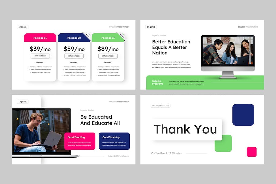 创新教育培训课程教学方法Keynote模板 - 顶尖PPT