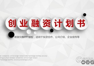 微粒体创业融资计划书PPT模板 - 顶尖PPT