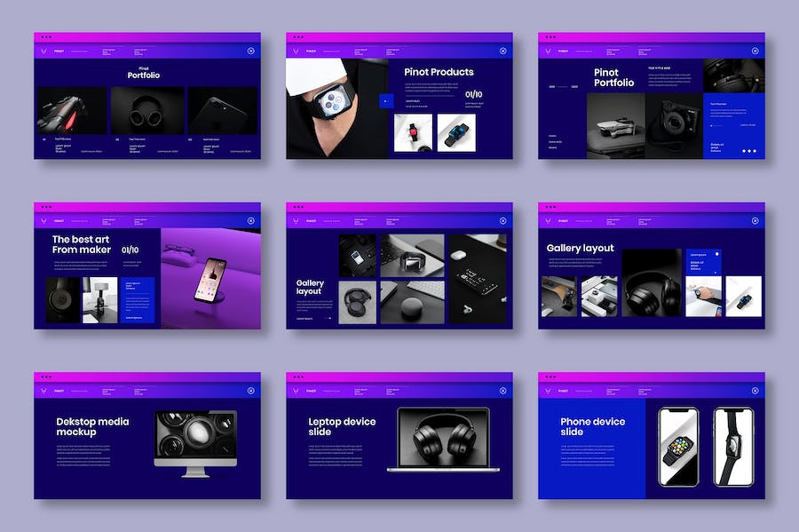 国外高端智能穿戴设备发布会设计师介绍keynote模板 - 顶尖PPT