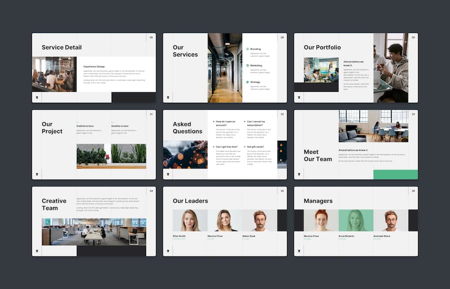 商务企业团队介绍公司裁员keynote模板 - 顶尖PPT