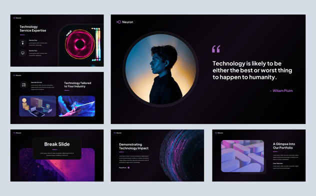 AI技术开源人工智能科技Keynote模板 - 顶尖PPT