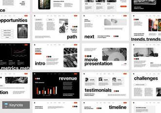 电影制作项目介绍合作展示keynote模板 - 顶尖PPT