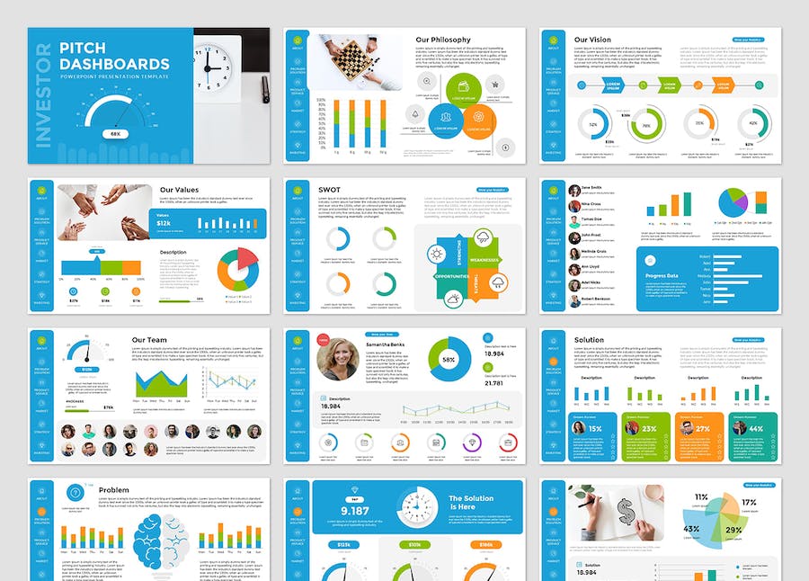 投资融资路演商业计划书PPT模板 - 顶尖PPT