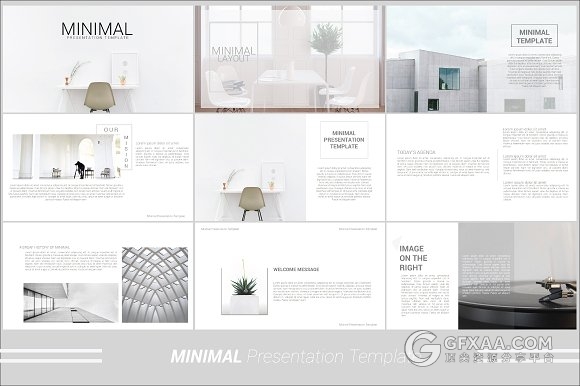 扁平化简约文艺摄影图片展示keynote模板 - 顶尖PPT