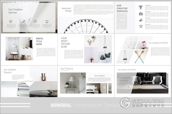 扁平化简约文艺摄影图片展示keynote模板 - 顶尖PPT