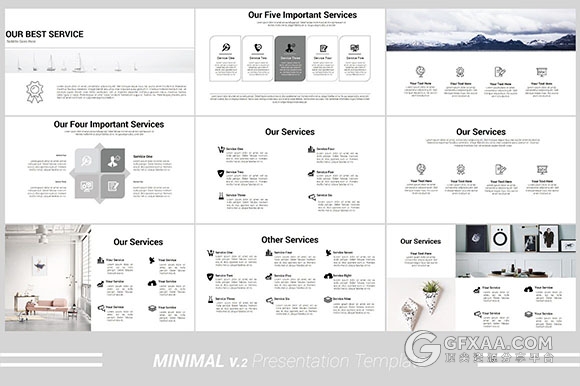 简约文艺摄影艺术图片展示keynote模板 - 顶尖PPT