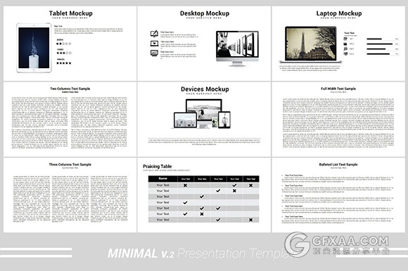 简约文艺摄影艺术图片展示keynote模板 - 顶尖PPT