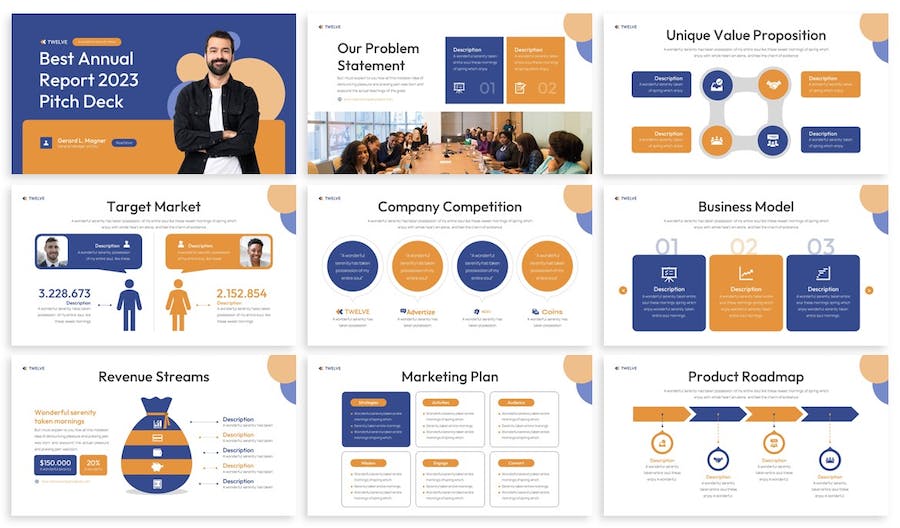 年度报告总结商业计划书PPT模板 - 顶尖PPT