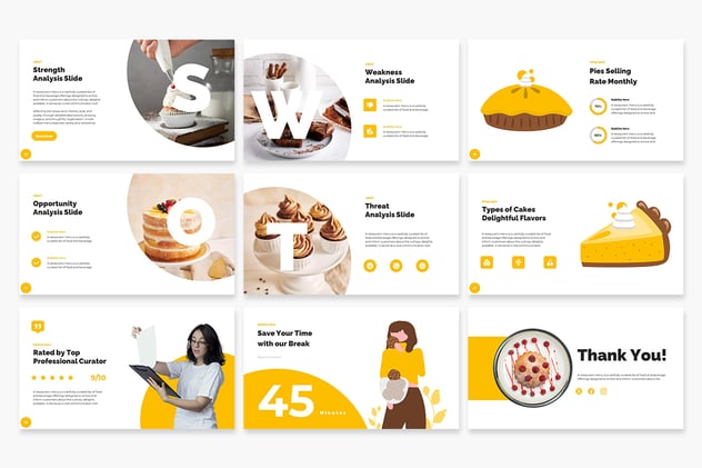 餐厅美食介绍宣传PPT模板 - 顶尖PPT