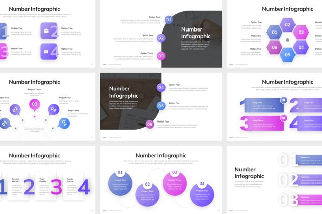 数字信息可视化展示PPT模板 - 顶尖PPT
