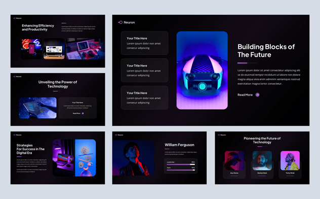 AI技术开源人工智能科技Keynote模板 - 顶尖PPT