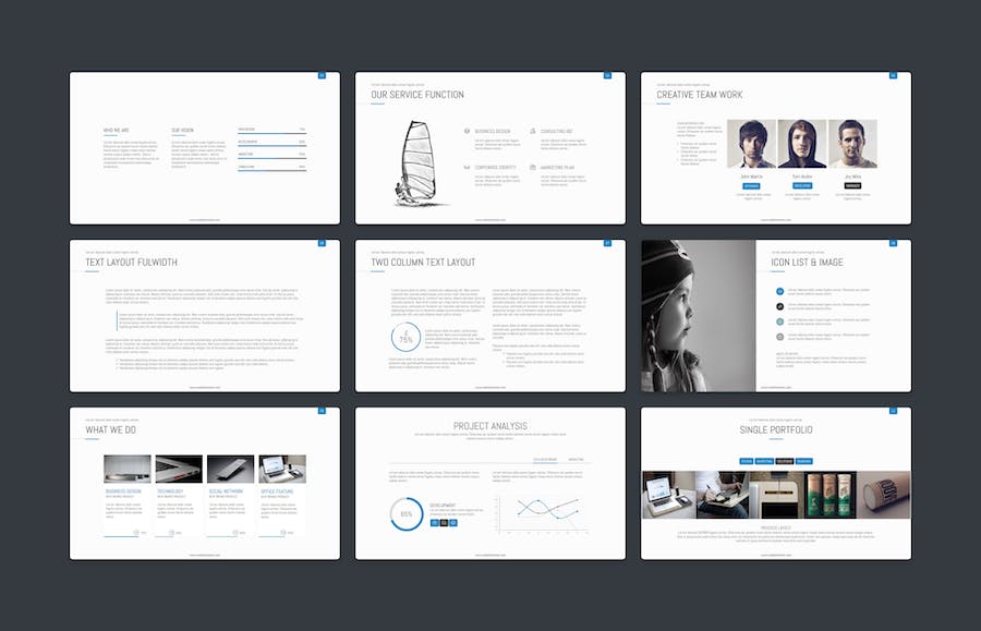 商业计划建议书企业团队介绍商务通用keynote模板 - 顶尖PPT