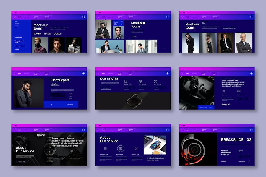 国外高端智能穿戴设备发布会设计师介绍keynote模板 - 顶尖PPT