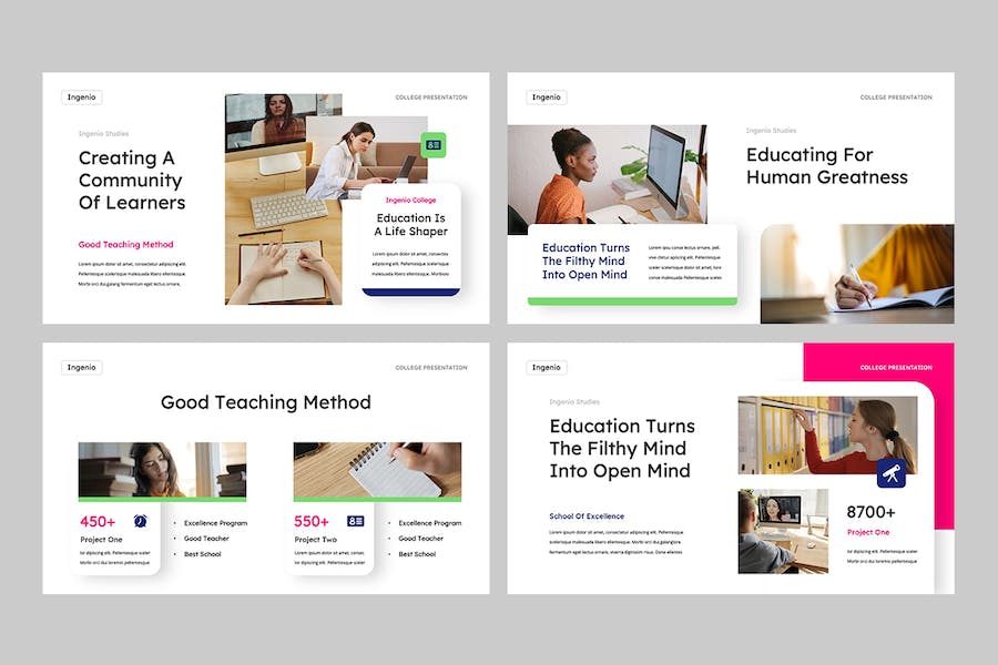 创新教育培训课程教学方法Keynote模板 - 顶尖PPT