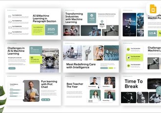 人工智能与机器学习AI PPT模板 - 顶尖PPT