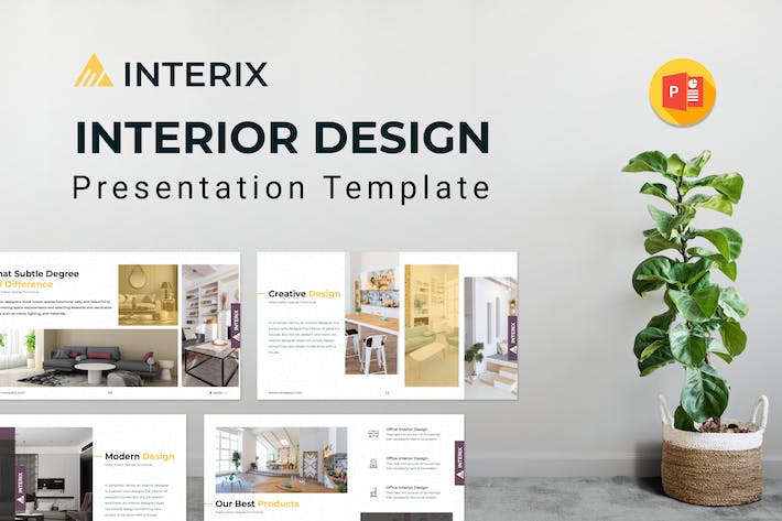 室内设计项目展示PPT模板 - 顶尖PPT