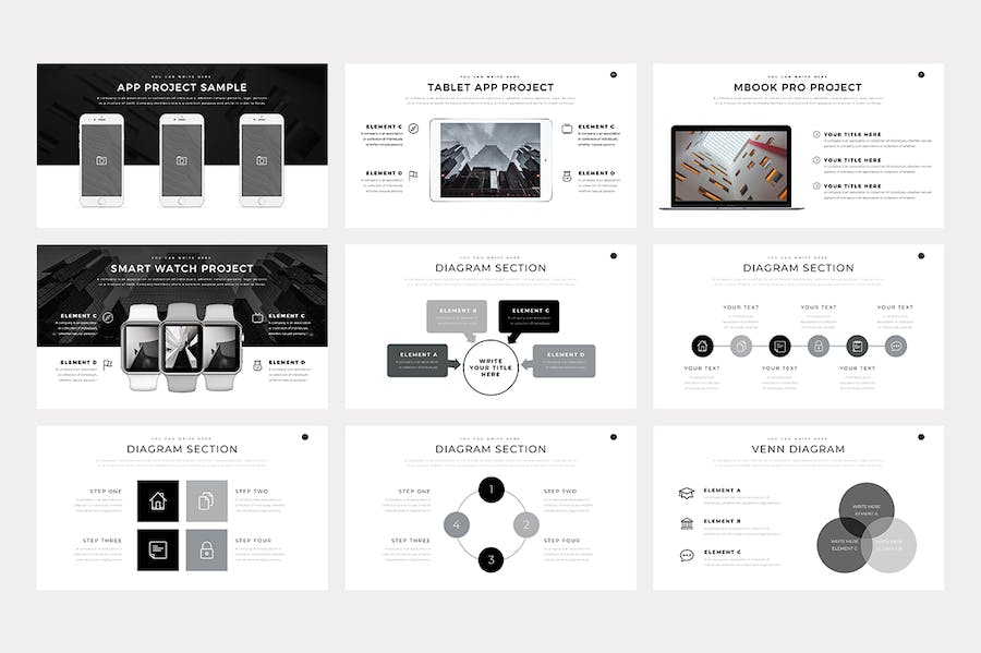 黑灰色商业计划企业合作营销策划多用途PPT模板 - 顶尖PPT